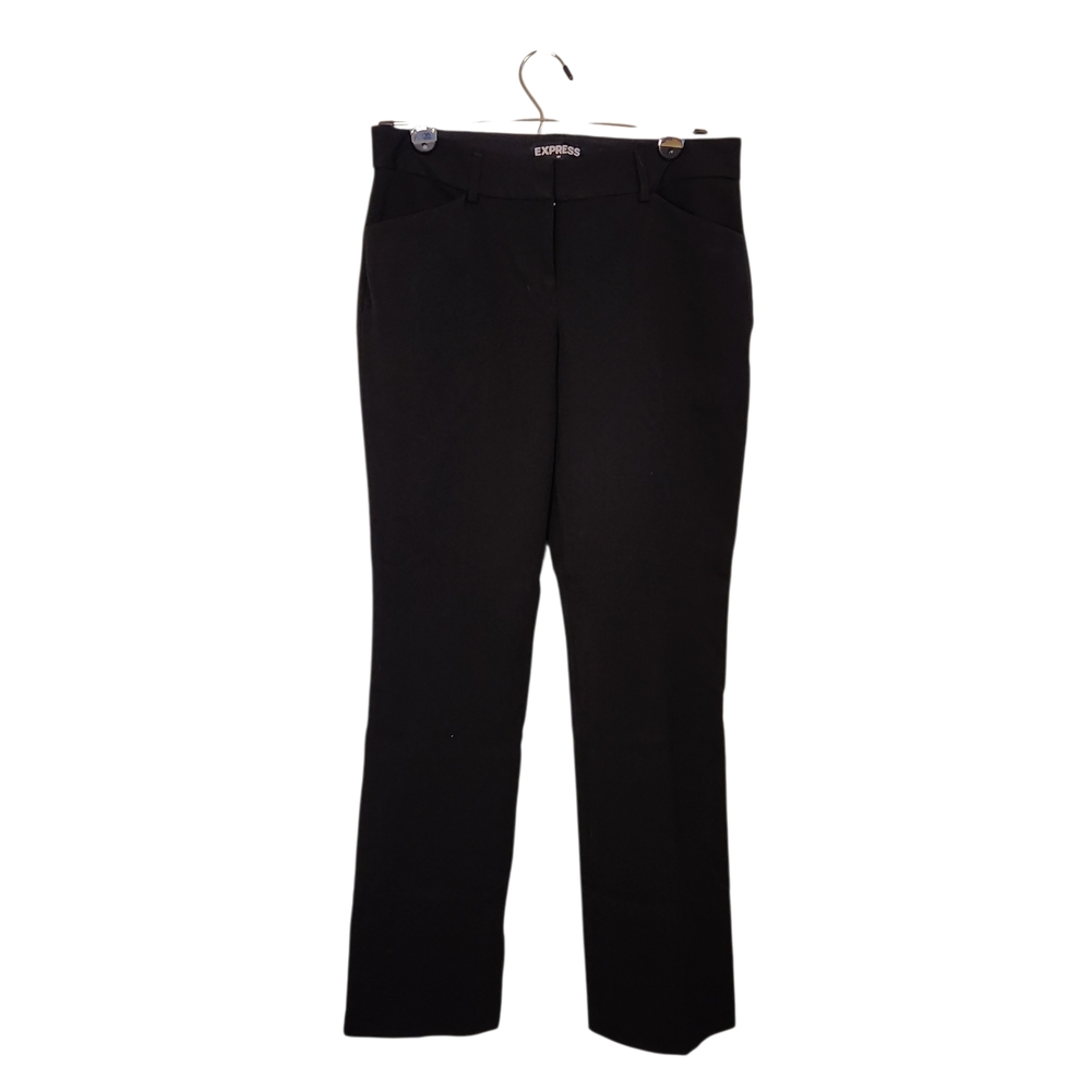 Express Editor Barely Boot Low Rise Black Pants